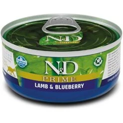 Farmina N&D Prime Lamb & Blueberry Grain-Free Wet Cat Food, 2.46-oz Can, Case Of 24