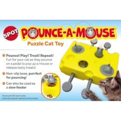 Ethical Pet Pounce A Mouse Treat Dispensing Cat Toy, Yellow -Furry Friends 736558 PT2. AC SS1800 V1683657545