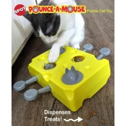 Ethical Pet Pounce A Mouse Treat Dispensing Cat Toy, Yellow -Furry Friends 736558 PT4. AC SS1800 V1683292715