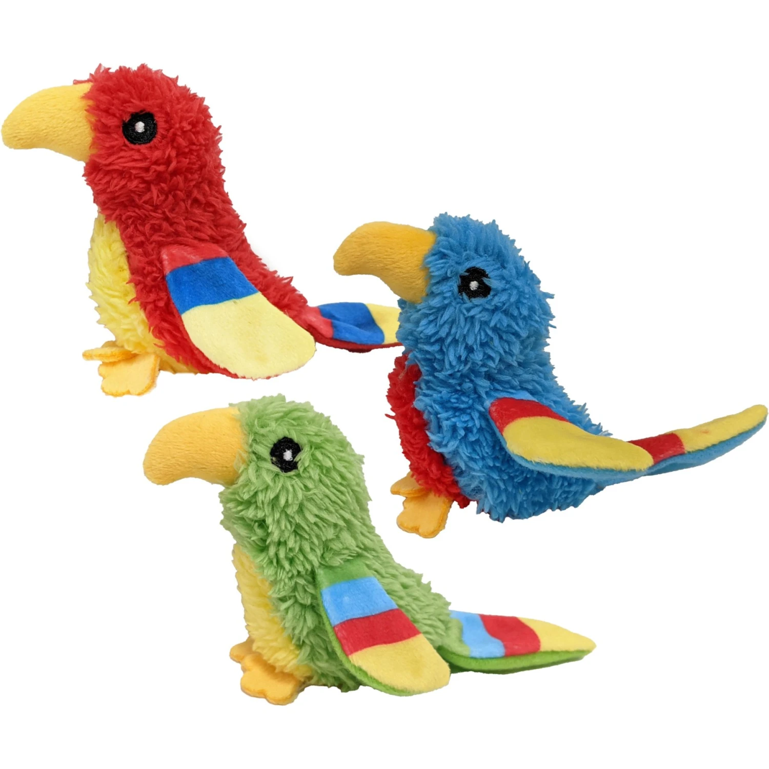 Ethical Pet Love The Earth Parrot Plush Cat Toy With Catnip, Assorted 3 Ethical Pet Love The Earth Parrot Plush Cat Toy With Catnip, Assorted