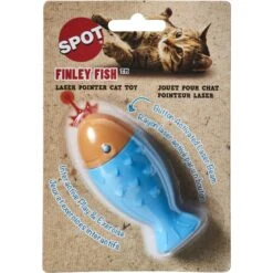 Ethical Pet Finley Fish Electric Laser Chaser Cat Toy, Blue/Orange
