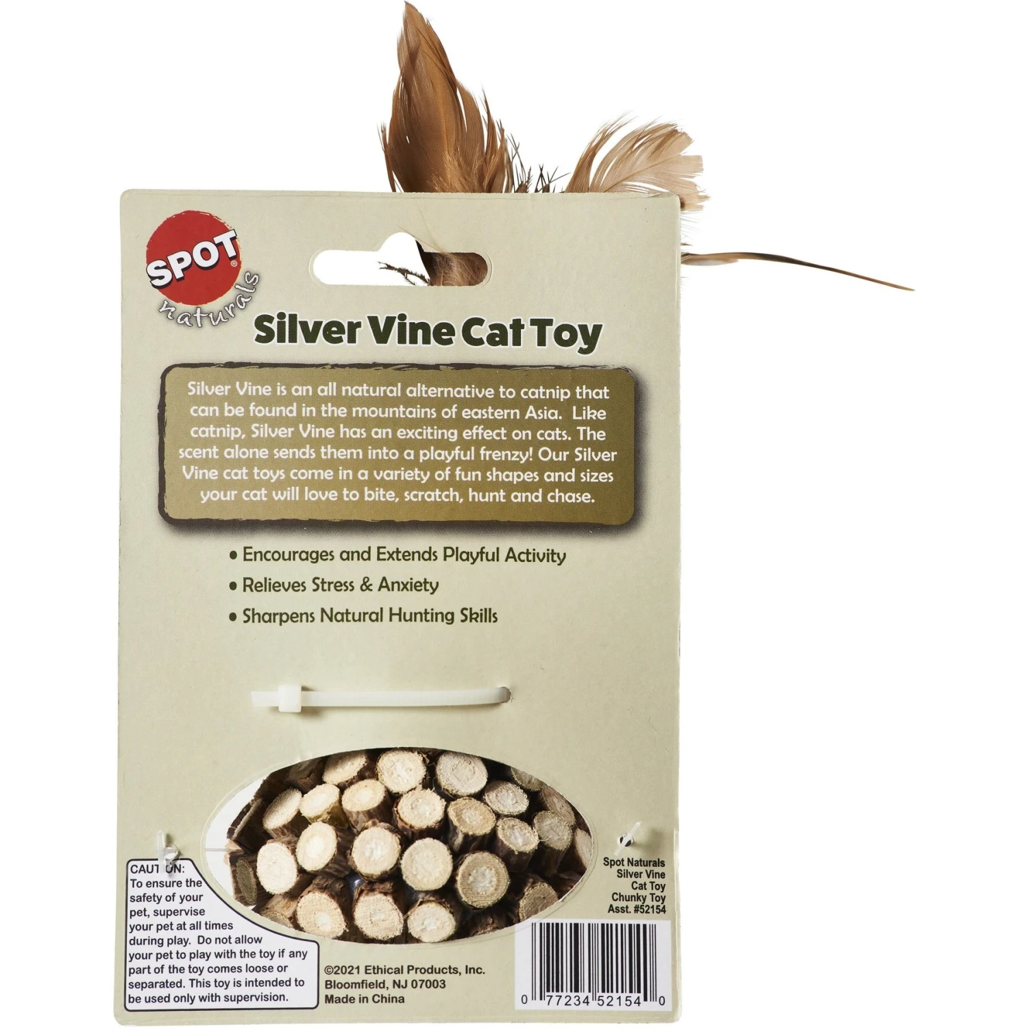 Ethical Pet Chunky Cat Chew Toy With Catnip, Assorted 5 Ethical Pet Chunky Cat Chew Toy With Catnip, Assorted - Image 3