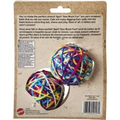 Ethical Pet Sew Much Fun Yarn Ball Cat Toy With Catnip, Multicolor -Furry Friends 736758 PT1. AC SS1800 V1683815632