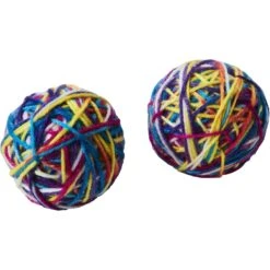 Ethical Pet Sew Much Fun Yarn Ball Cat Toy With Catnip, Multicolor -Furry Friends 736758 PT2. AC SS1800 V1683815173