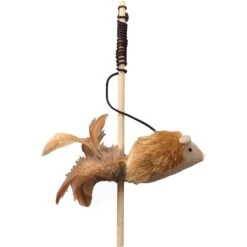 Ethical Pet Squeakeeez Plush Mouse Teaser Wand Cat Toy With Catnip, Assorted -Furry Friends 736798 PT2. AC SS1800 V1683753017