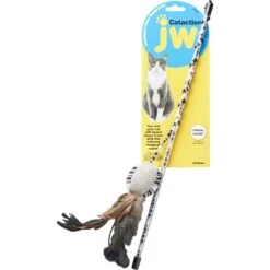 JW Pet Cataction Ball With Wand Cat Toy -Furry Friends 73759 PT2. AC SS1800 V1525719219