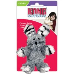 KONG Softies Fuzzy Bunny Cat Toy, Color Varies -Furry Friends 73763 PT3. AC SS1800 V1603164079