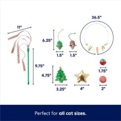 Frisco Holiday Cozy Christmas Sack Variety Pack Cat Toy With Catnip -Furry Friends 740054 PT2. AC SS1800 V1695046483