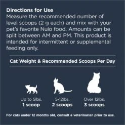 Nulo Functional Healthy Weight & Joint Powder Supplement For Cats, 4.23-oz 18 Nulo Functional Healthy Weight & Joint Powder Supplement For Cats, 4.23-oz -Furry Friends 749678 PT7. AC SS1800 V1672248140