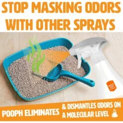 POOPH Kitty Litter Cat Odor Eliminator, 32-oz Bottle -Furry Friends 751798 PT8. AC SS1800 V1683210615