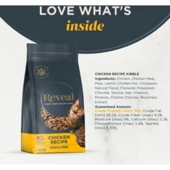 Reveal Natural Complete & Balanced Grain-Free Chicken Recipe Dry Cat Food, 3-lb Bag 11 Reveal Natural Complete & Balanced Grain-Free Chicken Recipe Dry Cat Food, 3-lb Bag -Furry Friends 752574 PT2. AC SS1800 V1673648126