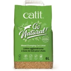 Catit Go Natural Wood Clumping Cat Litter, 6.4-lb Bag