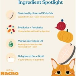 Made By Nacho Skin & Coat Support Sustainably Caught Whitefish & Pumpkin Recipe Dry Cat Food -Furry Friends 756454 PT3. AC SS1800 V1698183430
