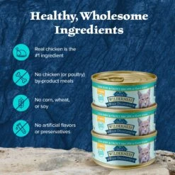 Blue Buffalo Wilderness Wild Delights Flaked Chicken & Trout Grain-Free Canned Cat Food -Furry Friends 75646 PT5. AC SS1800 V1646781390