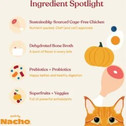 Made By Nacho Bone Broth Infused Cage-Free Chicken & Pumpkin Recipe Dry Cat Food -Furry Friends 756478 PT4. AC SS1800 V1696600805