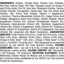 Blue Buffalo Wilderness Mature Chicken Recipe Grain-Free Canned Cat Food -Furry Friends 75647 PT2. AC SS1800 V1646787988