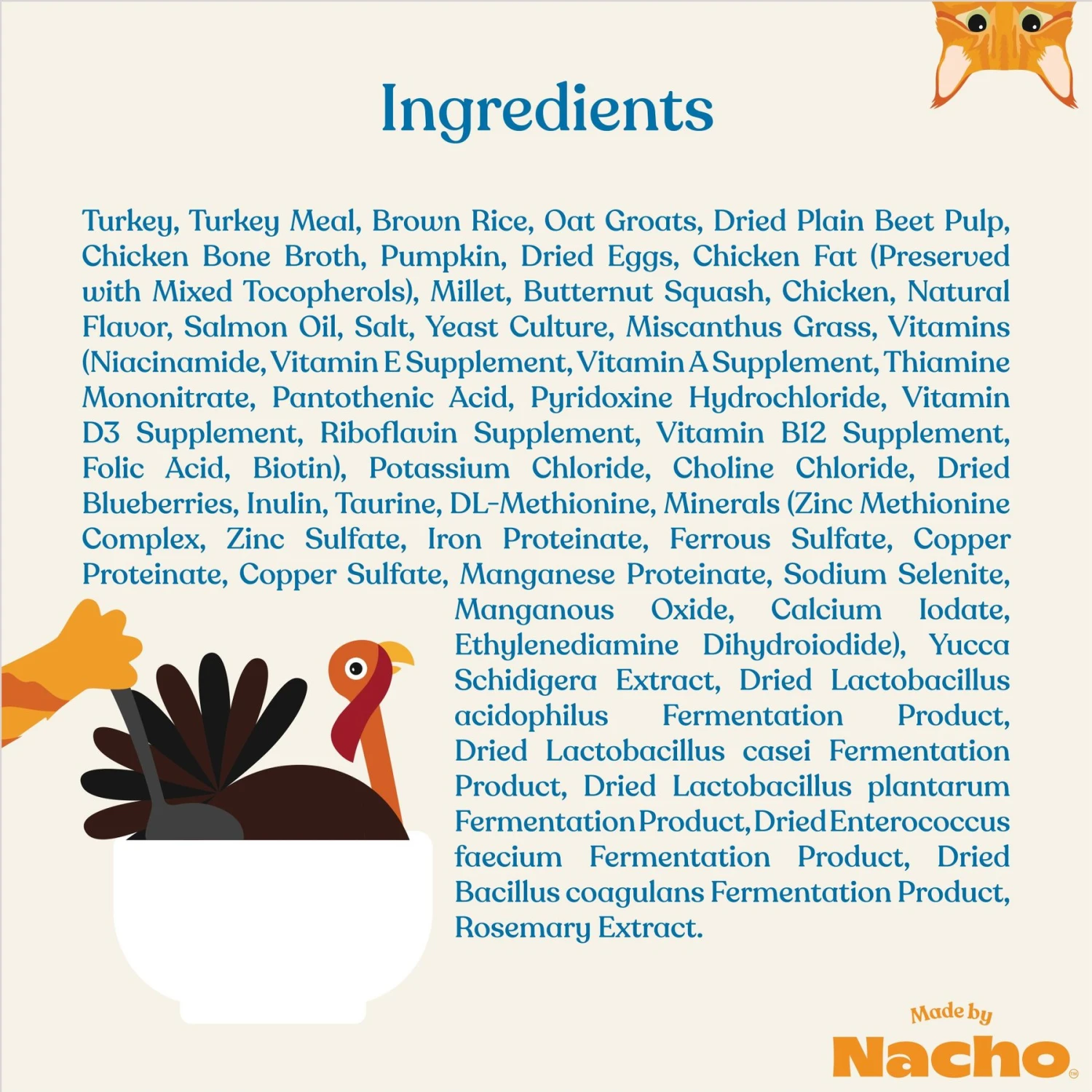 Made By Nacho Digestive Support Cage-Free Turkey & Pumpkin Recipe Dry Cat Food 8 Made By Nacho Digestive Support Cage-Free Turkey & Pumpkin Recipe Dry Cat Food - Image 6