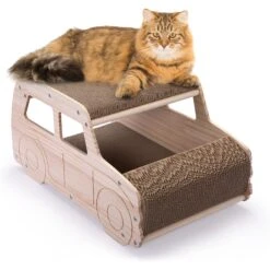Coziwow Car-Shaped Cat Scratcher Board With Catnip -Furry Friends 756702 PT1. AC SS1800 V1700156107