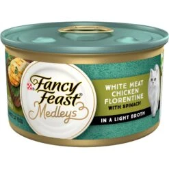 Fancy Feast Medleys White Meat Chicken Florentine Canned Cat Food
