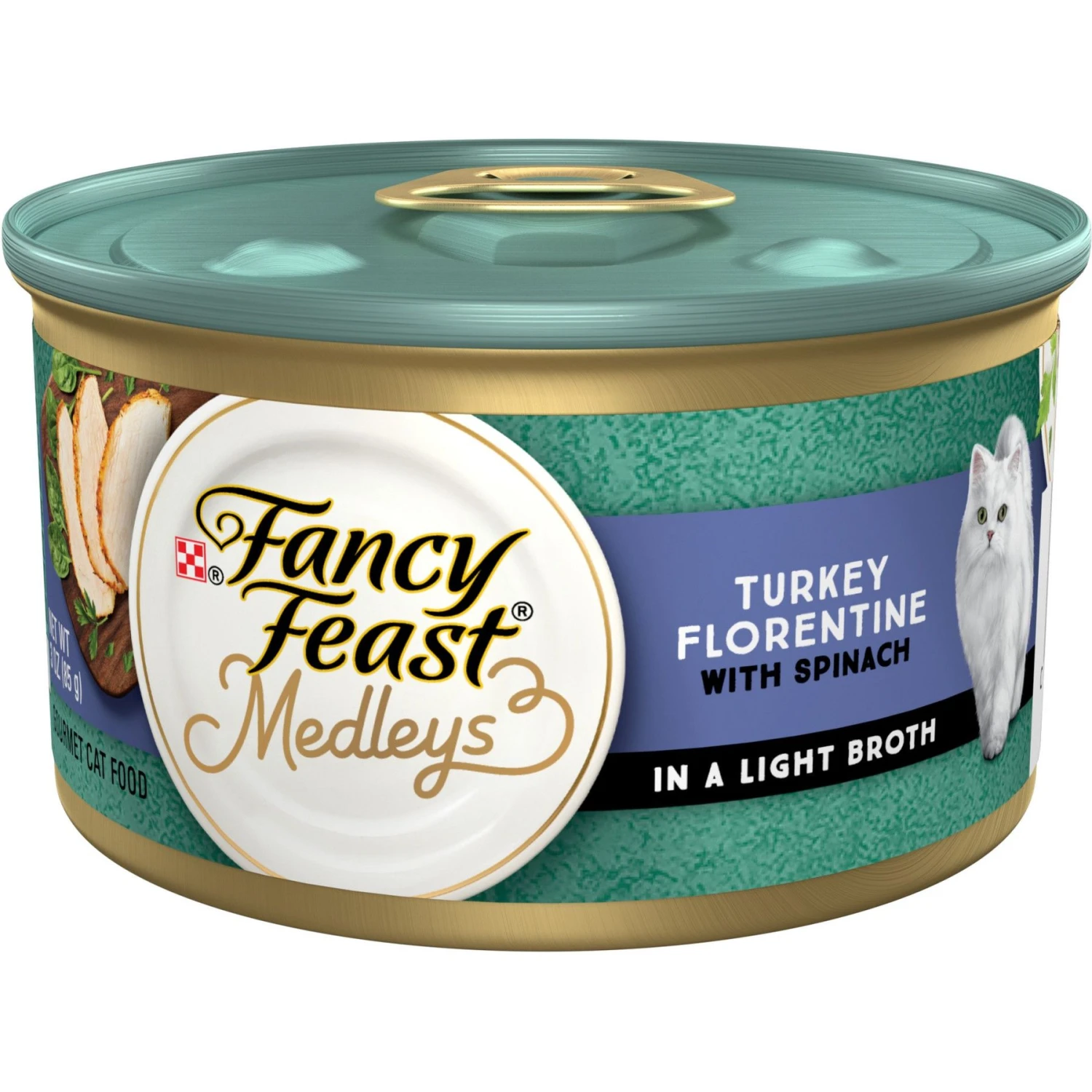 Fancy Feast Elegant Medleys Turkey Florentine Canned Cat Food 3 Fancy Feast Elegant Medleys Turkey Florentine Canned Cat Food