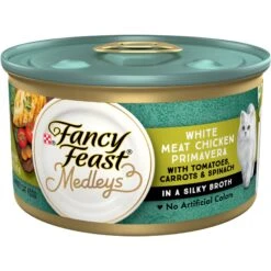 Fancy Feast Medleys White Meat Chicken Primavera Canned Cat Food