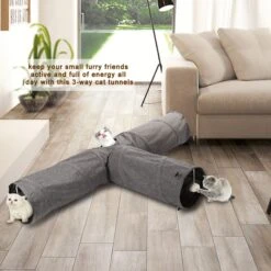 Ownpets T Shape Tunnel Cat Toy -Furry Friends 759094 PT1. AC SS1800 V1674511962