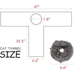 Ownpets T Shape Tunnel Cat Toy -Furry Friends 759094 PT6. AC SS1800 V1675375866