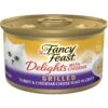 Fancy Feast Delights With Cheddar Grilled Turkey & Cheddar Cheese Feast In Gravy Canned Cat Food -Furry Friends 75951 MAIN. AC SS1800 V1693927859