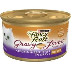 Fancy Feast Gravy Lovers Chicken & Beef Feast In Grilled Chicken Flavor Gravy Canned Cat Food