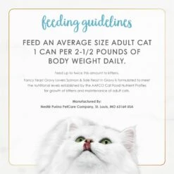 Fancy Feast Gravy Lovers Salmon & Sole Feast In Seared Salmon Flavor Gravy Gourmet Wet Cat Food -Furry Friends 75972 PT8. AC SS1800 V1692885891