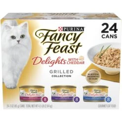 Fancy Feast Delights With Cheddar Grilled Variety Pack Canned Cat Food