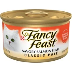 Fancy Feast Classic Savory Salmon Feast Canned Cat Food