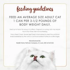 Fancy Feast Classic Tender Beef Feast Canned Cat Food -Furry Friends 76035 PT7. AC SS1800 V1695499000