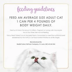 Fancy Feast Flaked Tuna & Mackerel Feast Wet Cat Food -Furry Friends 76061 PT7. AC SS1800 V1700170158