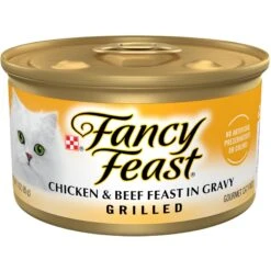 Fancy Feast Grilled Chicken & Beef Feast In Gravy Canned Cat Food