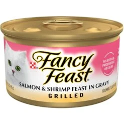 Fancy Feast Grilled Salmon & Shrimp Feast In Gravy Canned Cat Food