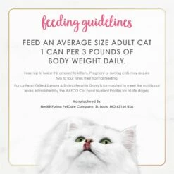 Fancy Feast Grilled Salmon & Shrimp Feast In Gravy Canned Cat Food 19 Fancy Feast Grilled Salmon & Shrimp Feast In Gravy Canned Cat Food -Furry Friends 76085 PT8. AC SS1800 V1683829459