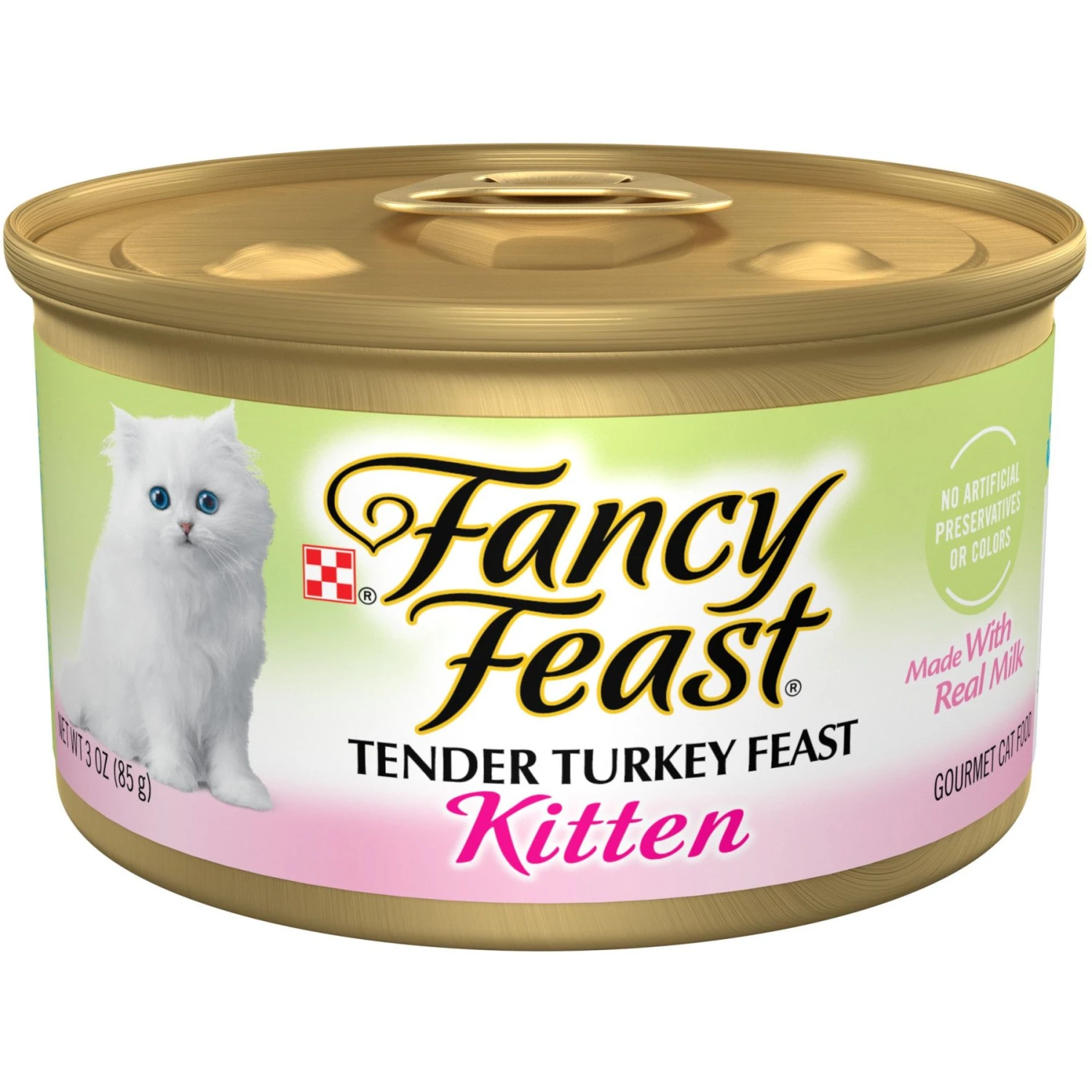 Fancy Feast Kitten Tender Turkey Feast Canned Cat Food 3 Fancy Feast Kitten Tender Turkey Feast Canned Cat Food