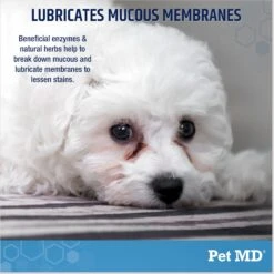 Pet MD Tear Stain Remover Dog & Cat Supplement, 60 Count -Furry Friends 761070 PT3. AC SS1800 V1683121550