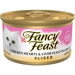 Fancy Feast Sliced Chicken Hearts & Liver Feast In Gravy Canned Cat Food