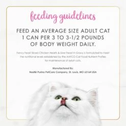 Fancy Feast Sliced Chicken Hearts & Liver Feast In Gravy Canned Cat Food -Furry Friends 76122 PT7. AC SS1800 V1685975055