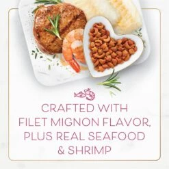 Fancy Feast Gourmet Filet Mignon Flavor With Real Seafood & Shrimp Dry Cat Food -Furry Friends 76149 PT4. AC SS1800 V1678292107