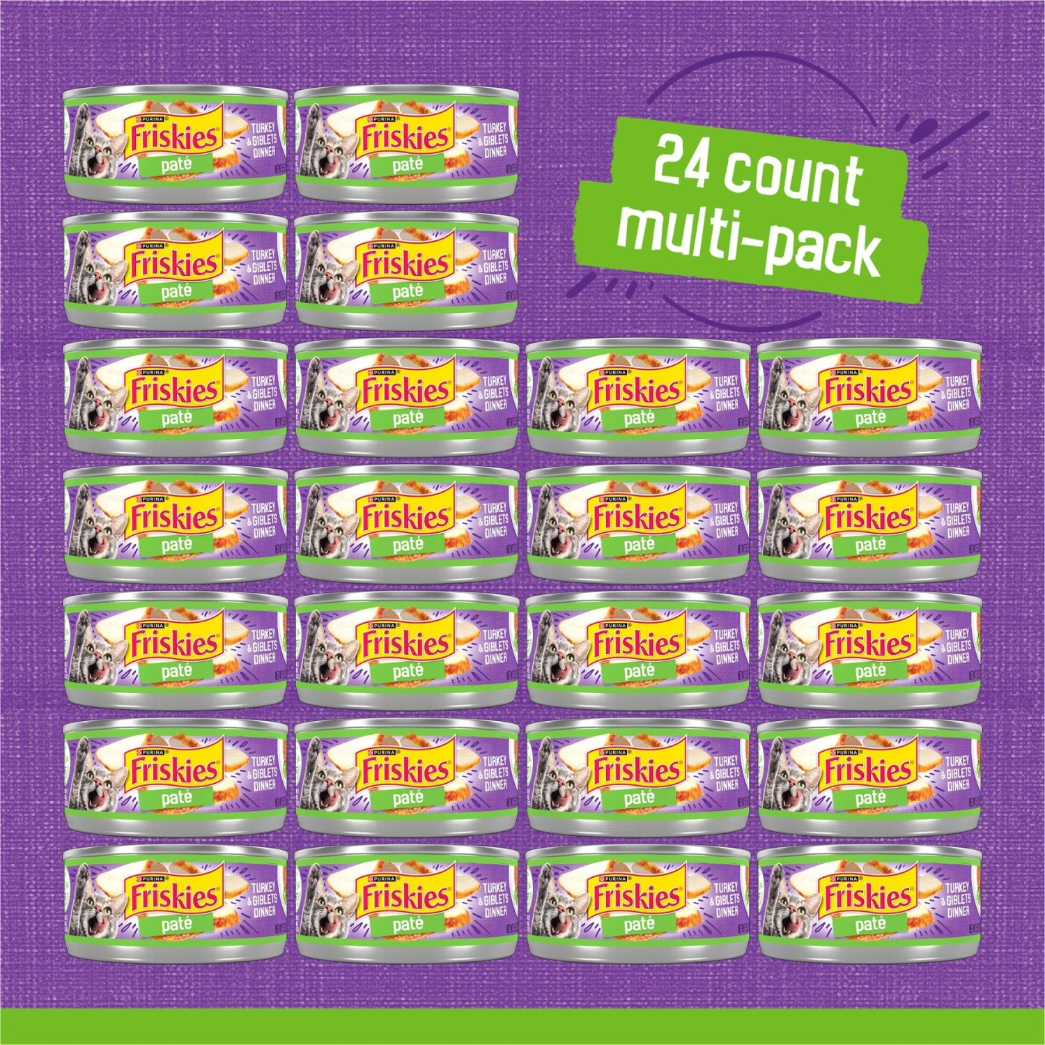 Friskies Classic Pate Turkey & Giblets Dinner Canned Cat Food 4 Friskies Classic Pate Turkey & Giblets Dinner Canned Cat Food - Image 2