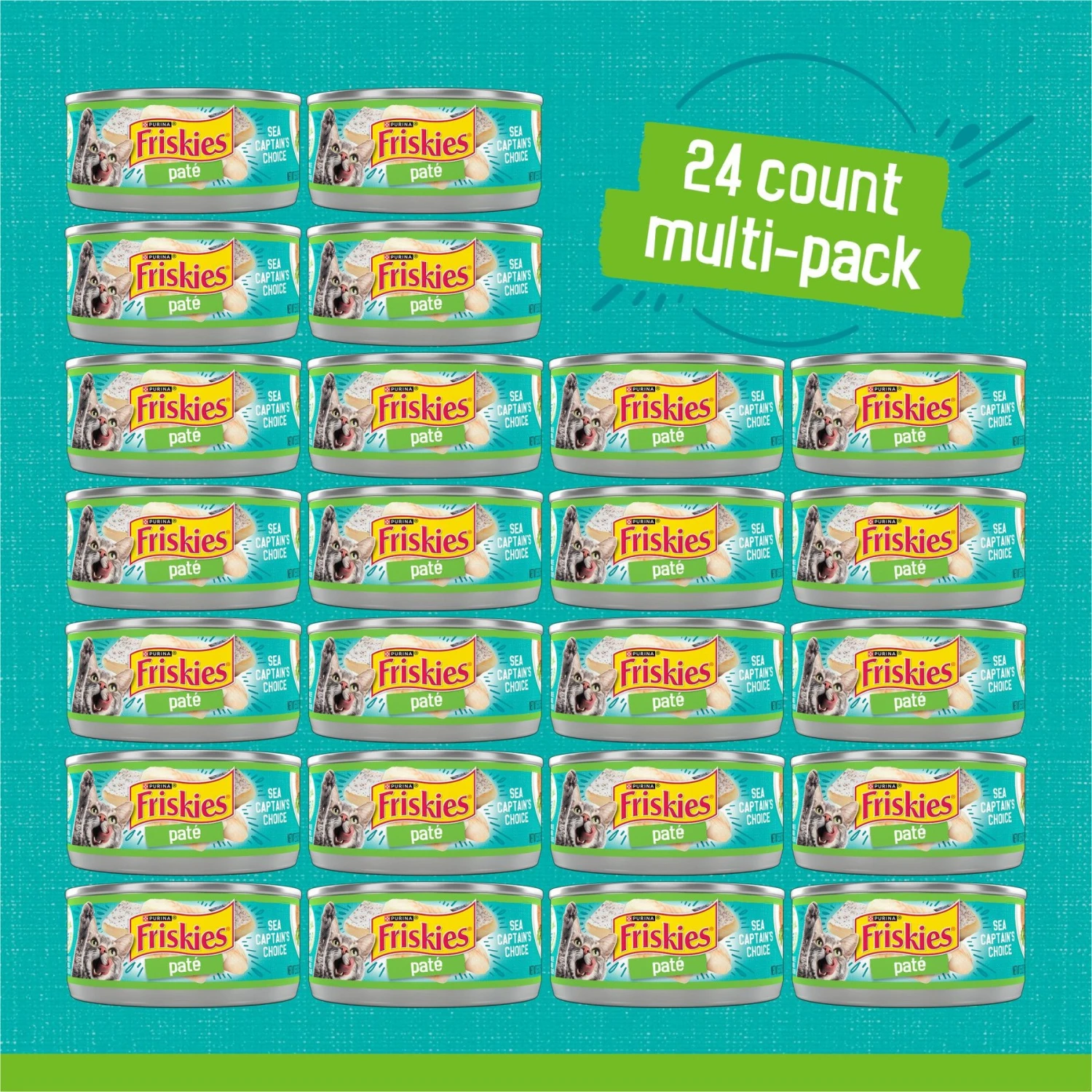 Friskies Classic Pate Sea Captain's Choice Canned Cat Food 4 Friskies Classic Pate Sea Captain's Choice Canned Cat Food - Image 2