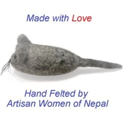 Earthtone Solutions Felted Wool Cat Mouse Toys, 3-pack -Furry Friends 762510 PT2. AC SS1800 V1676751055