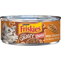 Friskies Extra Gravy Chunky With Chicken In Savory Gravy Canned Cat Food