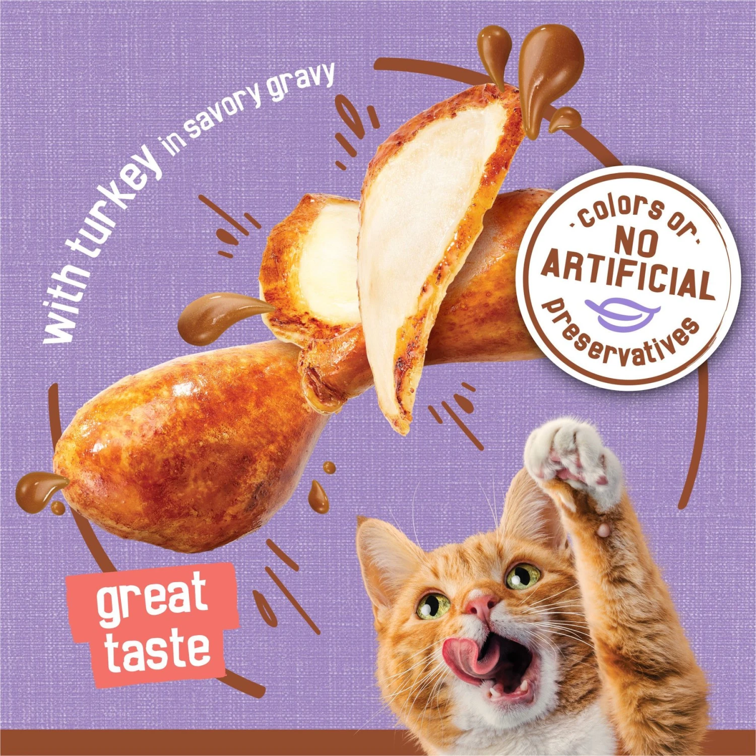 Friskies Extra Gravy Chunky With Turkey In Savory Gravy Canned Cat Food 6 Friskies Extra Gravy Chunky With Turkey In Savory Gravy Canned Cat Food - Image 4