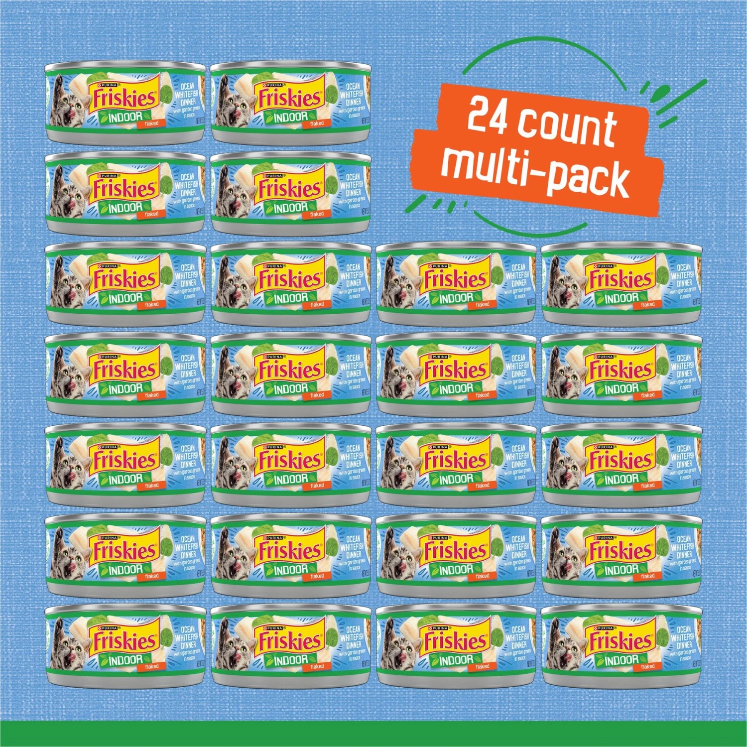 Friskies Indoor Flaked Ocean Whitefish Dinner Canned Cat Food 5 Friskies Indoor Flaked Ocean Whitefish Dinner Canned Cat Food - Image 3