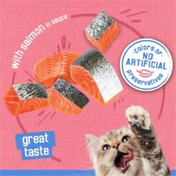 Friskies Savory Shreds With Salmon In Sauce Canned Cat Food -Furry Friends 76366 PT3. AC SS1800 V1699391234