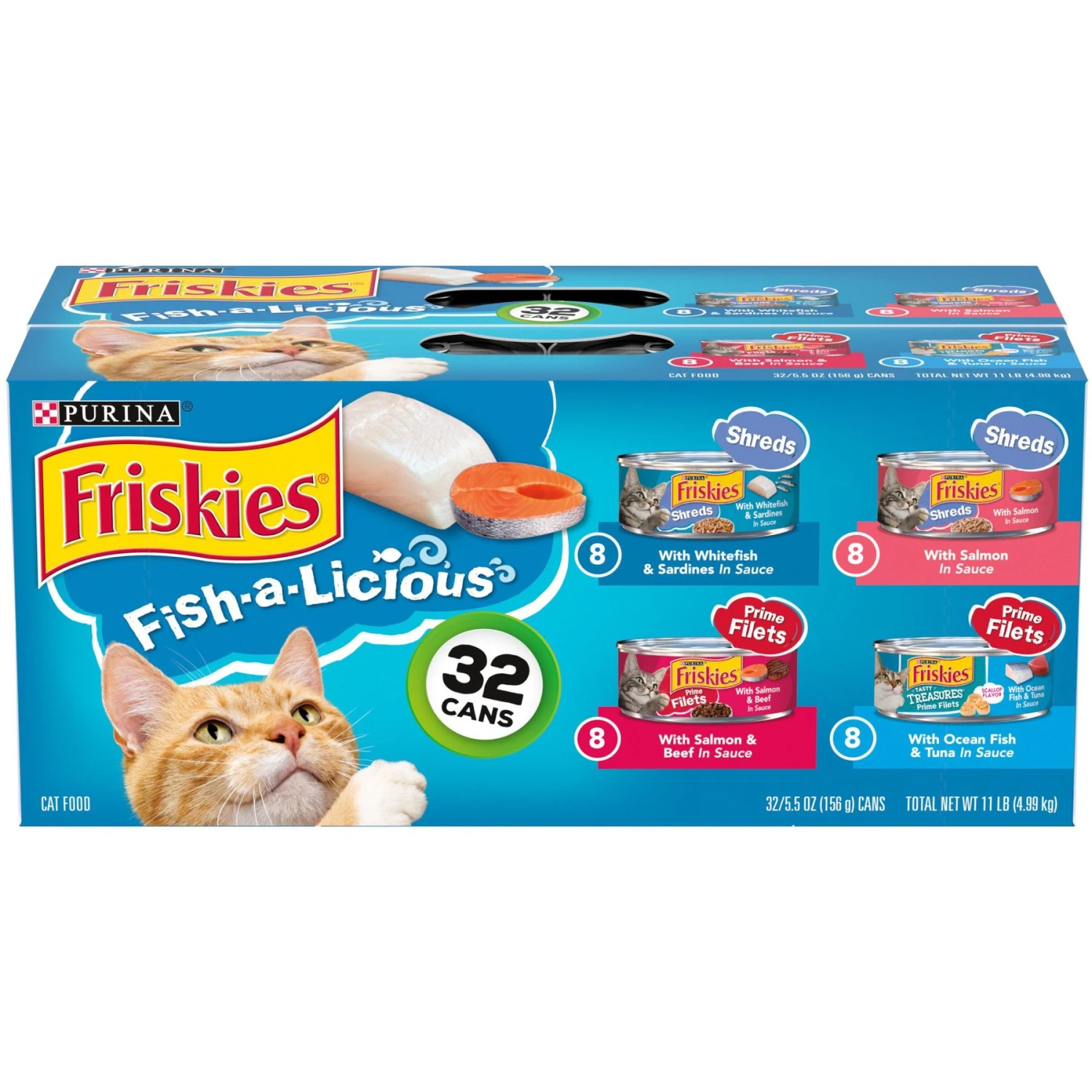 Friskies Fish-A-Licious Variety Pack Canned Cat Food 3 Friskies Fish-A-Licious Variety Pack Canned Cat Food